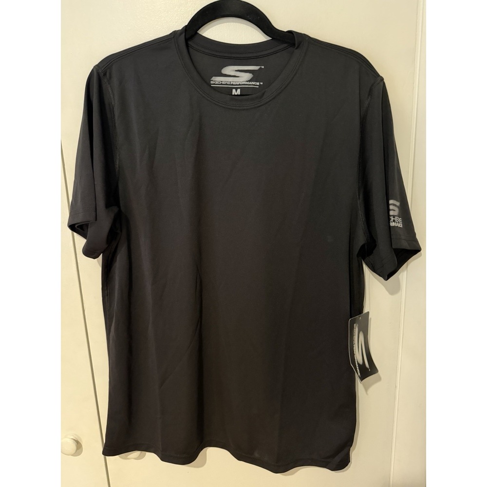 Skechers Performance Men's Black Event Tshirt Athletic Workout Tee Size Medium